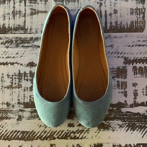 Frye blue leather shoes